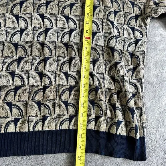 Tricots St Raphael Sweater Mens Medium Geometric Patterned Vintage Made in USA - Picture 6 of 9